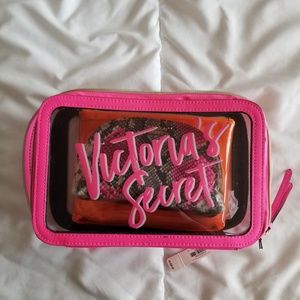 Victoria's Secret Neon Python Trio Beauty Bags